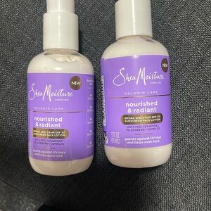 Shea Moisture Nourished & Radiant Lotion - Purple and White
